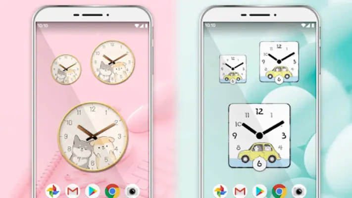 Analog clock widget ANIMALLIFE android App screenshot 0