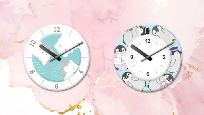 Analog clock widget ANIMALLIFE android App screenshot 3