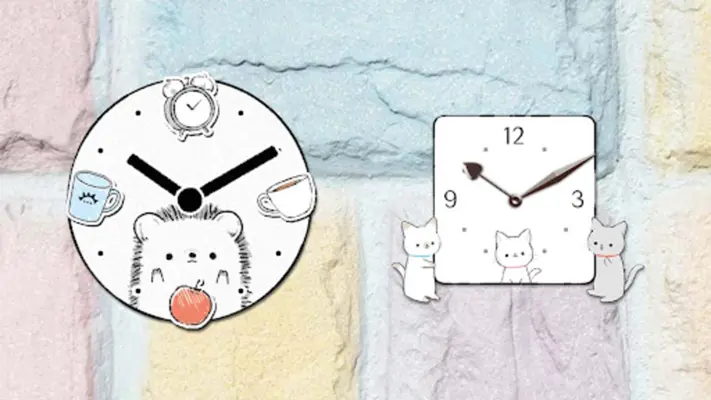 Analog clock widget ANIMALLIFE android App screenshot 6