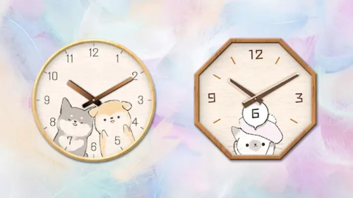 Analog clock widget ANIMALLIFE android App screenshot 7